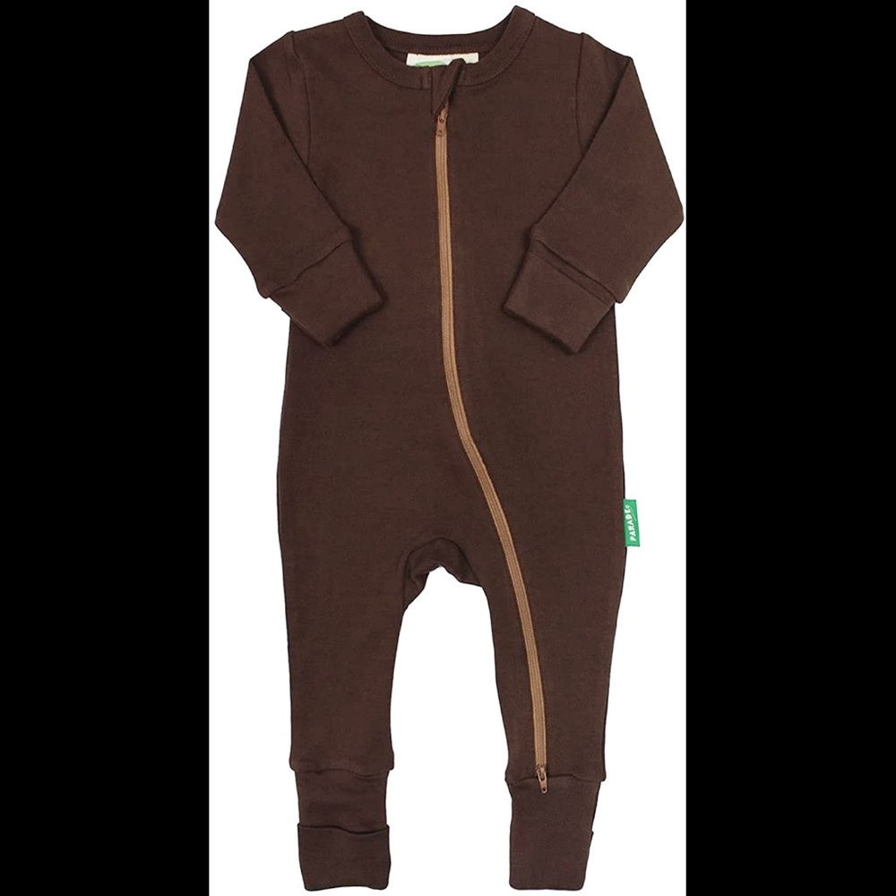 Parade Organics - organic cotton Essential Basic '2-Way' Zipper Romper